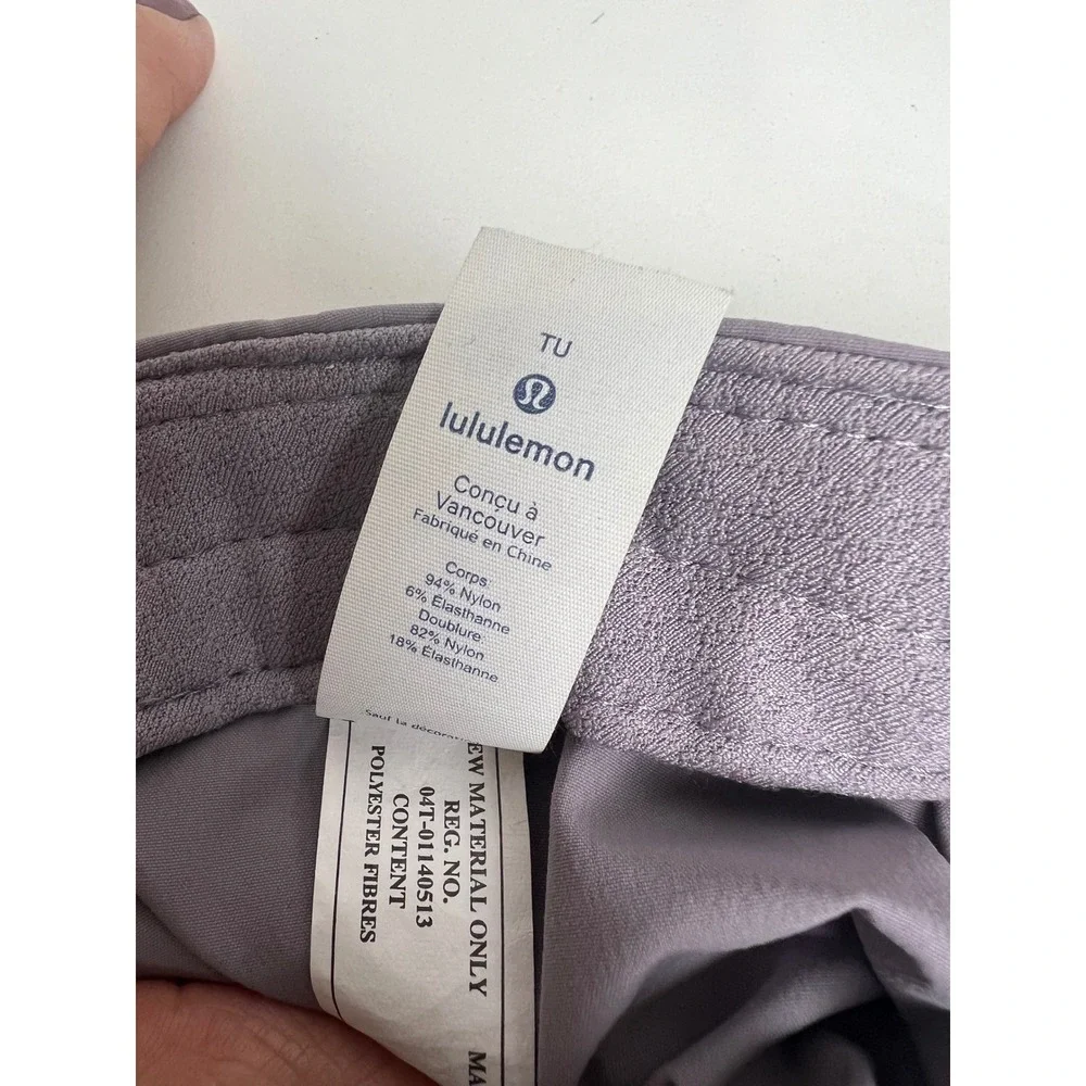 Lululemon Fast and Free Run Hat Purple Grey Adjustable Running Cap OS
